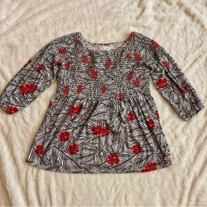 J.Jill Floral Blouse
